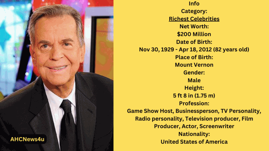 What was Dick Clark's total assets?